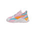 Puma RsXl Spring Sketchbook Lace Up Toddler Girls Pink Sneakers Casual Shoes 39