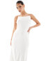 Фото #4 товара Mango metal gold straps maxi dress in white