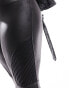 Фото #4 товара Spanx Plus faux leather moto leggings in black