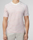 Фото #1 товара Men's Loopback Stripe Short Sleeve T-shirt