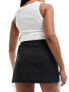 Фото #3 товара Miss Selfridge tipped side bow mini skirt