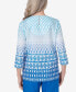 ფოტო #2 პროდუქტის Women's Neptune Beach Ombre Diamond Print Tunic Top