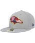 Фото #2 товара Men's Gray Baltimore Ravens Color Pack 59FIFTY Fitted Hat