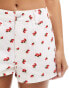 ASOS DESIGN a line short in leopard print