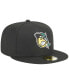 ფოტო #3 პროდუქტის Men's Black South Bend Cubs Theme Nights South Bend Silver Hawks 59FIFTY Fitted Hat