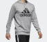 Фото #6 товара adidas Logo字母印花运动连帽套头卫衣 男款 灰色 / Кофта Adidas Logo Hoodie DN1417