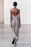 Фото #5 товара Платье в бельевом стиле с кружевной отделкой ZARA