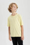Erkek Çocuk T-shirt Sarı B5927a8/yl272