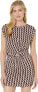 Фото #2 товара Платье Sanctuary Женское Приталенное с Орнаментом Розовое Черное Белое XS