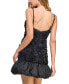 ფოტო #2 პროდუქტის Juniors' Sweetheart-Neck Taffeta Rosette Dress