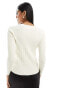 Фото #5 товара Y.A.S v neck cardigan top in cream