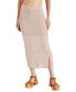 ფოტო #1 პროდუქტის Women's Liliana Side-Slit Crochet Pull-On Skirt