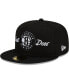 Фото #1 товара Men's x Just Don Black Brooklyn Nets 59FIFTY Fitted Hat