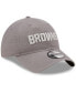 Фото #2 товара Men's Gray Cleveland Browns Core Classic 2.0 9TWENTY Adjustable Hat