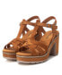 Фото #10 товара Women's Suede Heeled Platform Sandals By