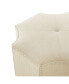 Fiorella Upholstered Octagon Cocktail Ottoman with Nailhead Trim