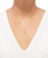 ფოტო #3 პროდუქტის Diamond Hamsa Pendant Necklace (1/10 ct. t.w.) in 10k Gold