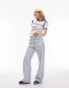 Фото #1 товара Topshop Petite mid rise Column jeans in bleach