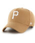ფოტო #1 პროდუქტის 47 Brand Men's Khaki Pittsburgh Pirates Ballpark MVP A-Frame Adjustable Hat