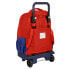 Фото #2 товара Школьный рюкзак с колесиками Atlético Madrid Красный Тёмно Синий (33 x 45 x 22 cm)