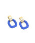 ფოტო #1 პროდუქტის Women's Gold Abstract Drop Earrings