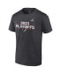 Фото #2 товара Men's Heather Charcoal Houston Texans 2023 NFL Playoffs Ready T-shirt