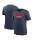 Фото #4 товара Men's Heather Navy Boston Red Sox Home Spin Tri-Blend T-shirt