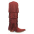 Dingo Wild Child Fringe Snip Toe Cowboy Womens Red Casual Boots DI276-605 8 - фото #1