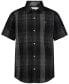 Фото #1 товара Big Boys CK Short-Sleeve Intricate Plaid Shirt