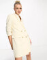 JJXX tailored blazer mini dress in cream