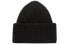 Фото #2 товара Acne Studios 方块笑脸针织 绒线帽 黑色 男女同款情侣款 / Шапка Acne Studios Fleece Hat D40009-900