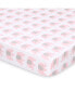 Фото #5 товара Pink Elephants and Hearts Crib Sheet 2 Pack Set