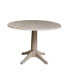 Фото #1 товара 42" Round Dual Drop Leaf Pedestal Table