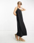 Фото #1 товара Vero Moda chuck on cami maxi dress in black