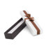 Фото #2 товара White gift box with brown ribbon KP9-20