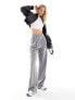 Фото #5 товара ASOS DESIGN Tall formal wide leg trouser in grey