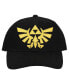 Men's Nintendo Legend of Zelda Hyrule Embroidered Symbol Black Adjustable Hat