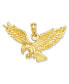 ფოტო #1 პროდუქტის 14k Gold Charm, Solid Polished Eagle Charm