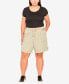 Фото #4 товара Plus Size Cotton Casual Shorts