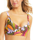 Фото #1 товара Women's Vibe Check Banded Bikini Top With Ring, Created for Macy's