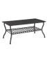 Фото #1 товара 3-Piece Retro-Style Coffee Table Set in Black