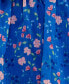 ფოტო #8 პროდუქტის Juniors' Floral Print Tiered Ruffled Fit & Flare Dress