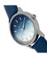 Women San Diego Leather Watch - Blue, 36mm
