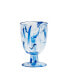 Фото #2 товара Aegean Swirl 6-Piece Premium Acrylic Goblet Glass Set, 14 oz