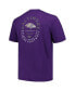 Men's Purple Baltimore Ravens Big and Tall Two-Hit Throwback T-shirt