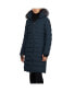 Фото #1 товара Women's Venice Long Puffer with Removable Faux Fur Trim