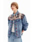 Women's Embroidered denim trucker jacket