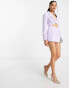 Фото #6 товара Miss Selfridge Petite cut out mini blazer playsuit in lilac