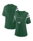 Фото #1 товара Women's Green New York Jets Classic Rhinestone T-shirt