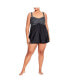 Фото #3 товара Women's Plus Size Flared Print Swim Dress